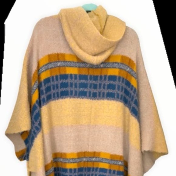 Free People for Urban Outfitters Poncho Blanket Sweater OS - Picture 3 of 6